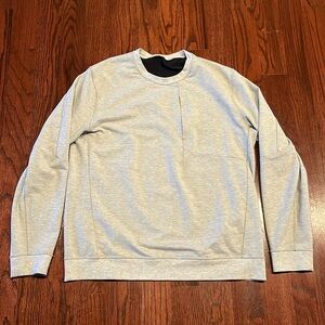 Lululemon City Sweat Crew Sweatshirt Heathered Ultra Light Grey